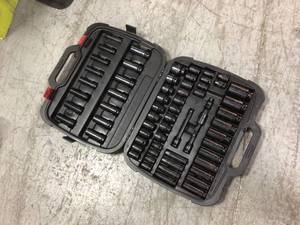 12 in. Drive SAEMetric Impact Socket Set (64-Piece) by Husky Customer Returns See Pictures