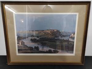 Fort Snelling Watercolor Framed Print