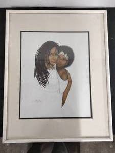 Framed Mother and Child Print by Dexter