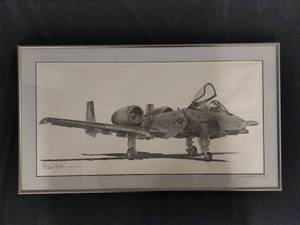 Aviation Military Drawing Print by Joe Plummer- Signed & Numbered