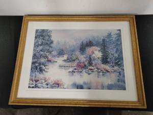 Lou Roman North Woods Retreat Off-Set Lithography- Signed & Numbered