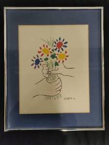 Pablo Picasso Bouquet of Peace Framed Print