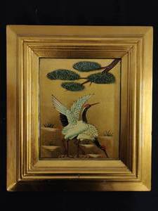 Asian Style Framed Bird Artwork