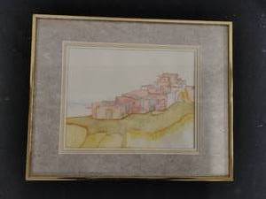 Framed Original Watercolor