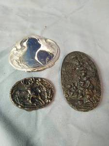Three Vintge Belt Buckles
