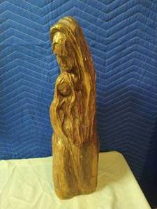 Wood Carving Mother And Child