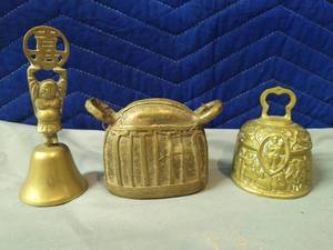 Three Brass Or Simular Material Bells