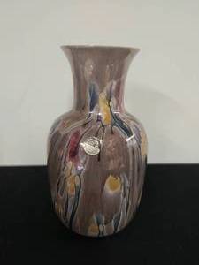 Hand painted vase nouveau art glass co.