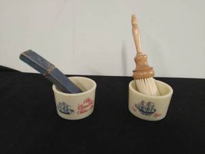 Collection of old shaving items