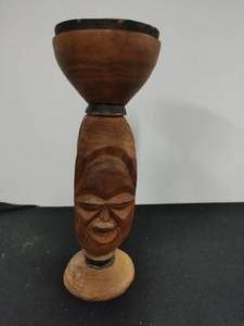 Wood carved statue
