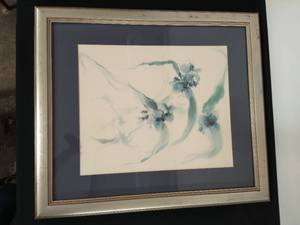Signed Floral Watercolor