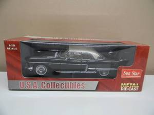 lot 3 image: SUN STAR - 118 SCALE 1957 CADILLAC BROUGHAM - AWESOME GREAT PIECE - NEW IN BOX - SEE PICTURES