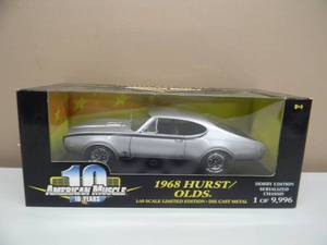 lot 16 image: AMERICAN MUSCLE  ERTL HOBBY EDITION 1 of 9996 - 118 SCALE 1968 HURST OLDS SPORT COUPE - AWESOME GREAT PIECE - NEW IN BOX - SEE PICTURES