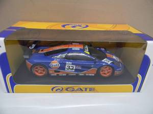 lot 35 image: GATE UT MODELS 118 SCALE McLAREN F1 GTR #33 GULF - NEW IN BOX - AWESOME PIECE - SEE PICTURES