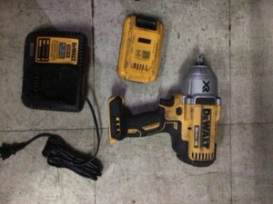 DEWALT 20-Volt MAX XR Cordless Brushless 12 in. High Torque Impact Wrench Detent Pin, with Charger