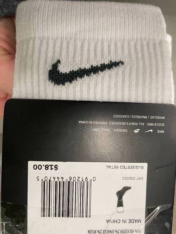 6 Pair Nike Everyday Max Cushioned No-Show Adult Socks&nbsp