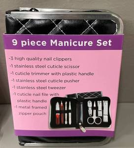 Lot of 2 Manicure Nail 9 Pieces Sets