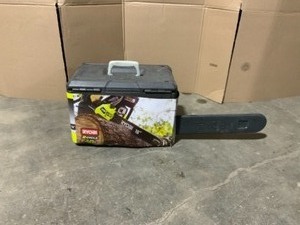 RYOBI 18 in. 38cc 2-Cycle Gas Chainsaw with Heavy Duty Case. See Pictures