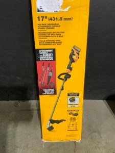 DEWALT 60-Volt Maximum Lithium-Ion Electric Cordless Attachment Capable String Trimmer (Tool Only). See Pictures