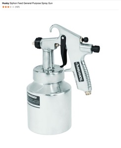 Husky Siphon Feed General Purpose Spray Gun, Straight Grinder, Extension Cord & Jumper Cables. Various Conditions. See Pictures