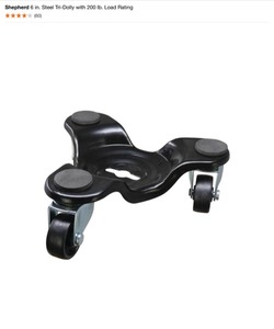 Shepherd 12 in. 300 lb. Load Rating & 6 in. 200 lb. Load Rating Steel Tri-Dollys. See Pictures