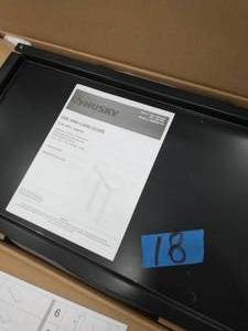 lot 18 image: 2 HUSKY Ready-to-Assemble 24-Gauge Steel Wall Mounted Garage Cabinet in Black (28 in. W x 29 in. H x 12 in. D)