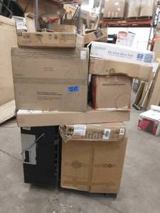 lot 20 image: PALLET OF MICROWAVES SEE PICTURES