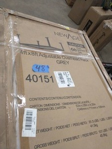 lot 48 image: NEWAGE VersaRac Gray Adjustable Steel Overhead Garage Storage Rack (48 in W x 96 in D)