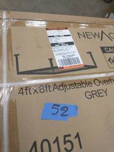 lot 52 image: NEWAGE VersaRac Gray Adjustable Steel Overhead Garage Storage Rack (48 in W x 96 in D)