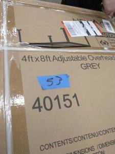 lot 53 image: NEWAGE VersaRac Gray Adjustable Steel Overhead Garage Storage Rack (48 in W x 96 in D)