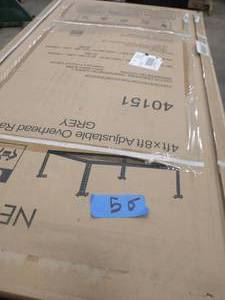 lot 56 image: NEWAGE VersaRac Gray Adjustable Steel Overhead Garage Storage Rack (48 in W x 96 in D)