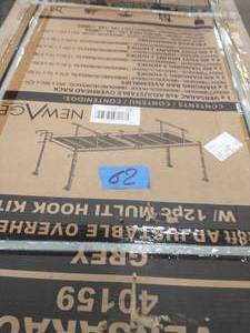 lot 62 image: NEWAGE VersaRac 42 in. H x 48 in. W x 96 in. D Adjustable Height Garage Ceiling Mounted Storage Unit in Gray