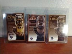 3 NFL HOF Postcards - Doug Atkins Signature