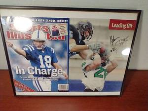 Sports Illustrated With Pull Out Signed by Fighting Sioux Star Adam Stratton