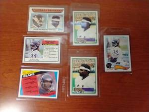 6 Walter Payton Cards