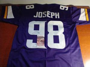 Signed Linval Joseph Vikings Jersey - With COA
