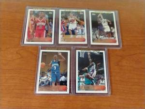 5 1996 Topps NBA Star Rookie Cards