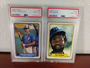 2 1982 Fleer Graded Cards - Both PSA8