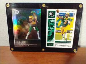 2 Trey Lance Rookie Cards in Plaque