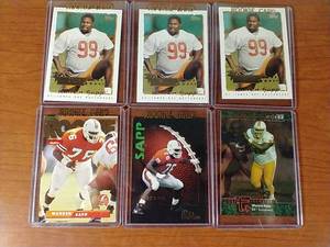 6 Warren Sapp Rookie Cards