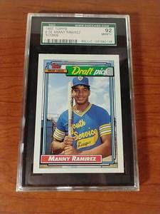Graded Manny Ramirez Rookie Card