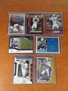 7 Peyton Manning Cards - One Numbered
