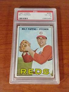 1967 Milt Pappas Card - PSA Graded