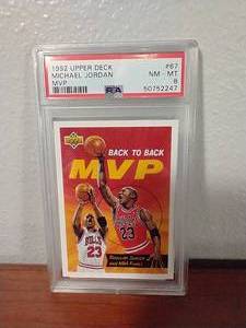 1992 Michael Jordan MVP - PSA8