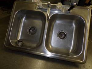 lot 18 image: Kitchen Sink with Faucet