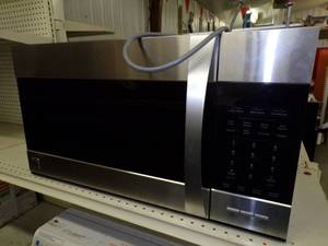 lot 24 image: Kenmore Over Range Microwave Black