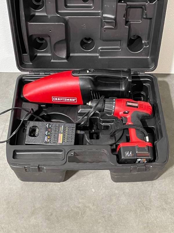 lot 92 image: Craftsman Drill & Vac
