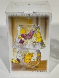 lot 84 image: Crystal Candle Lamp