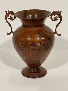 lot 82 image: Metal VaseUrn with Handles