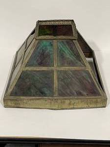lot 96 image: Stained Glass Lampshade